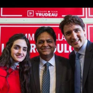 President Pakistan Canada Business Chamber, Mr Shafqat Bashir met with Prime Minister Justin Trudeau & Newly elected youngest MP of Saint Laurent Miss. Emmanuella Lambropoulos to celebrate her well deserved victory!!! 